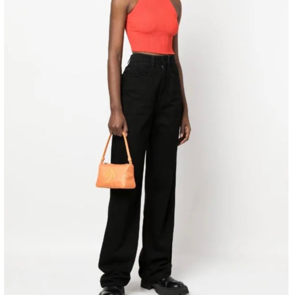 🎉 HOST PICK 🎉 NWT PALM ANGELS ORANGE PURSE  WITH PALM TREE LOGO IN ARANCIONE